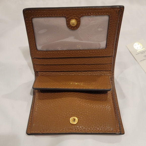 New Tory Burch Blake Color-Block Mini Wallet - Picture 4 of 7